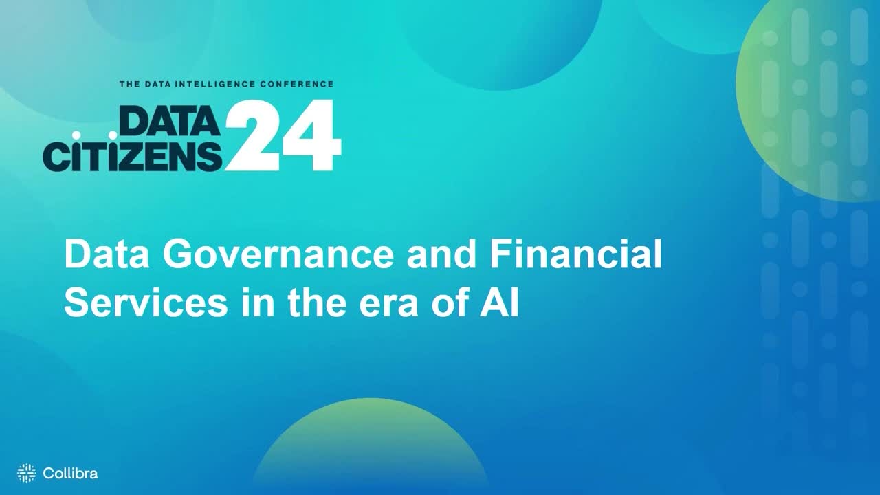 Load video: Google Cloud: Data governance and financial services in the era of AI