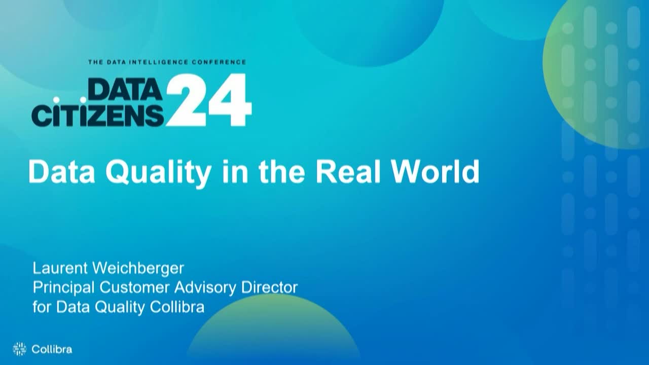 Load video: Data Citizens Circles: Data Quality & Observability in the real world