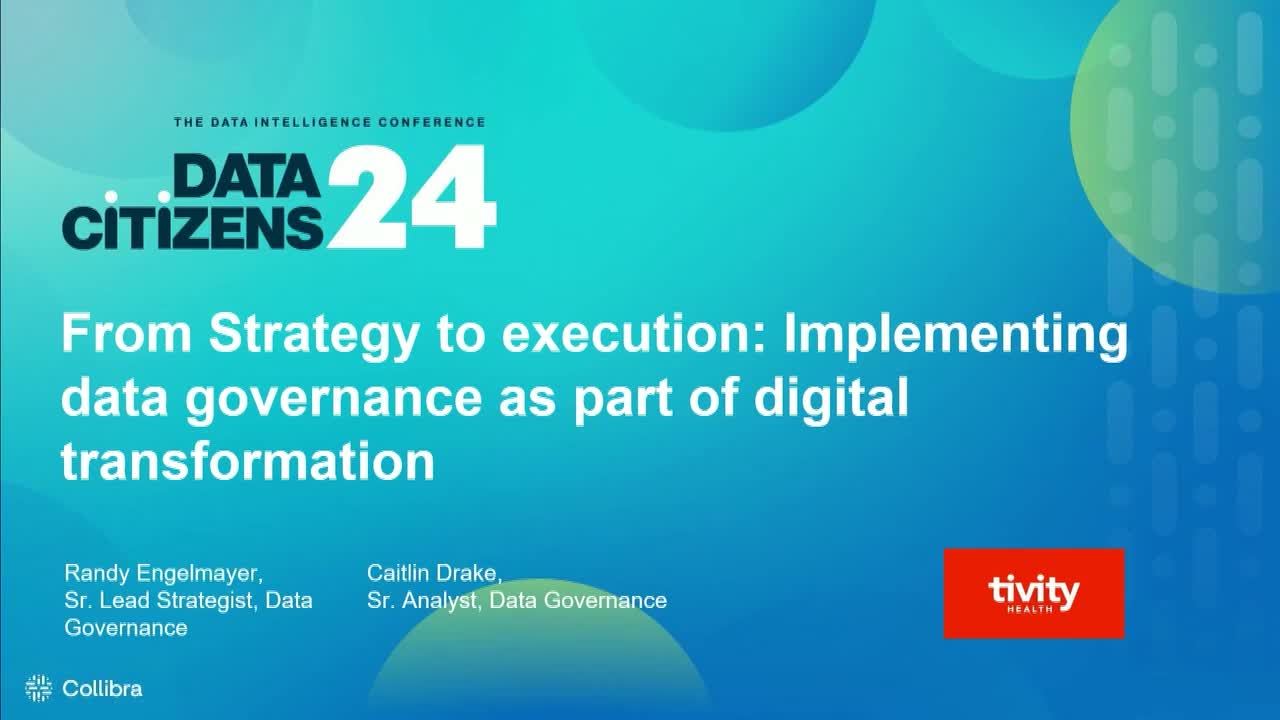 Load video: From strategy to execution: The value of governing your digital transformation journey